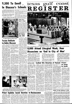 Primary view of object titled 'Texas Gulf Coast Register (Corpus Christi, Tex.), Vol. 1, No. 18, Ed. 1 Friday, September 2, 1966'.