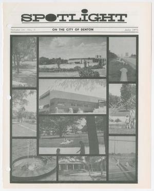 Primary view of object titled 'Spotlight, Volume 14, Number 5, July 1971'.