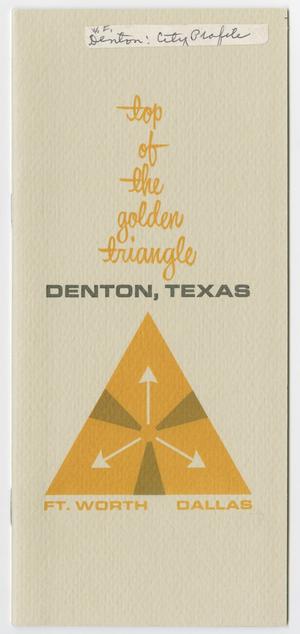 Primary view of object titled 'Top of the Golden Triangle: Denton, Texas'.