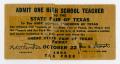 Thumbnail image of item number 1 in: '[State Fair of Texas Admission Ticket]'.