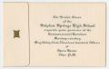 Text: [Invitation to Sulphur Springs High School commencement exercises, Ma…