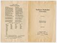 Thumbnail image of item number 3 in: '[Program: Southern Methodist University Convocation, June 14, 1921]'.
