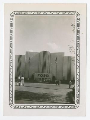 Primary view of object titled '[Photograph of Ford Building at Texas State Fair]'.