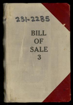 Primary view of object titled 'Travis County Clerk Records: Bill of Sale Record 3'.