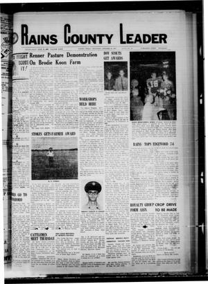 Primary view of object titled 'Rains County Leader (Emory, Tex.), Vol. 80, No. 19, Ed. 1 Thursday, October 26, 1967'.