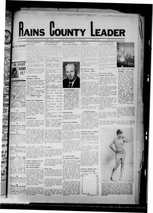 Primary view of object titled 'Rains County Leader (Emory, Tex.), Vol. 81, No. 49, Ed. 1 Thursday, June 5, 1969'.