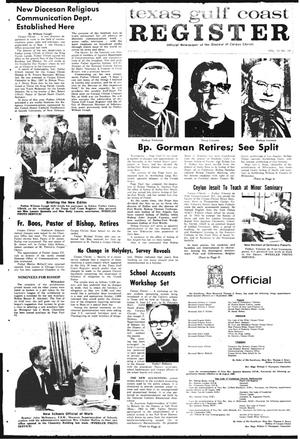 Primary view of object titled 'Texas Gulf Coast Register (Corpus Christi, Tex.), Vol. 4, No. 24, Ed. 1 Friday, September 5, 1969'.