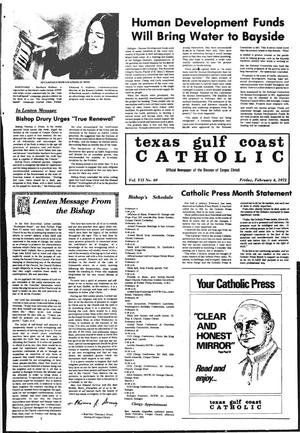 Primary view of Texas Gulf Coast Catholic (Corpus Christi, Tex.), Vol. 2, No. 40, Ed. 1 Friday, February 4, 1972
