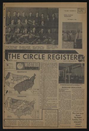 Primary view of object titled 'The Circle Register (Follett, Tex.), Vol. 1, No. 26, Ed. 1 Tuesday, October 9, 1962'.