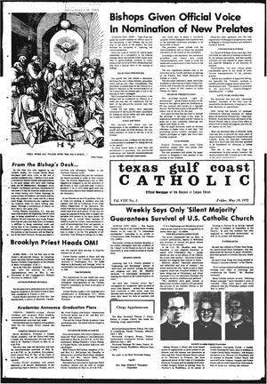 Primary view of object titled 'Texas Gulf Coast Catholic (Corpus Christi, Tex.), Vol. 3, No. 3, Ed. 1 Friday, May 19, 1972'.