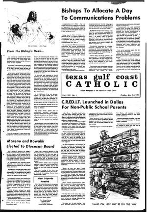 Primary view of object titled 'Texas Gulf Coast Catholic (Corpus Christi, Tex.), Vol. 3, No. 1, Ed. 1 Friday, May 5, 1972'.