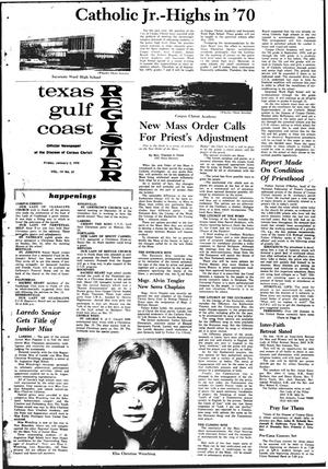 Primary view of object titled 'Texas Gulf Coast Register (Corpus Christi, Tex.), Vol. 4, No. 37, Ed. 1 Friday, January 2, 1970'.