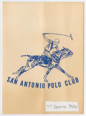 Primary view of object titled '[Invitation: San Antonio Polo Club Game and Honor Ceremony, October 27,1963]'.