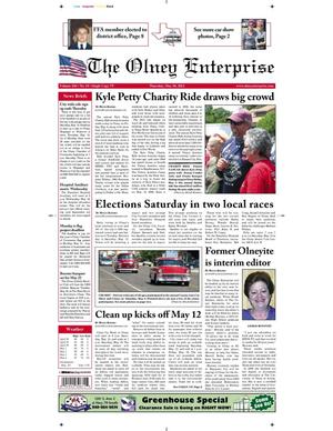 Primary view of object titled 'The Olney Enterprise (Olney, Tex.), Vol. 104, No. 10, Ed. 1 Thursday, May 10, 2012'.