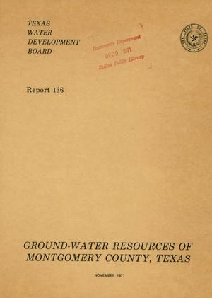 Primary view of object titled 'Ground-Water Resources of Montgomery County, Texas'.