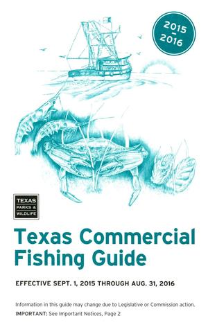 Primary view of object titled 'Texas Commercial Fishing Guide: 2015-2016'.