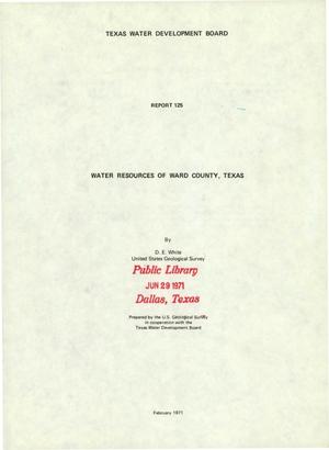 Primary view of object titled 'Water Resources of Ward County, Texas'.