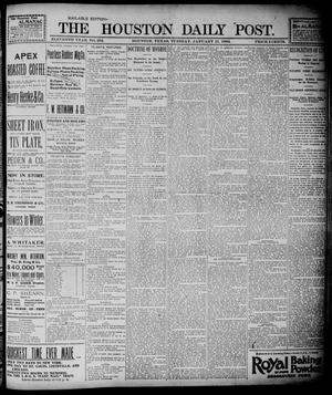 Primary view of object titled 'The Houston Daily Post (Houston, Tex.), Vol. ELEVENTH YEAR, No. 292, Ed. 1, Tuesday, January 21, 1896'.