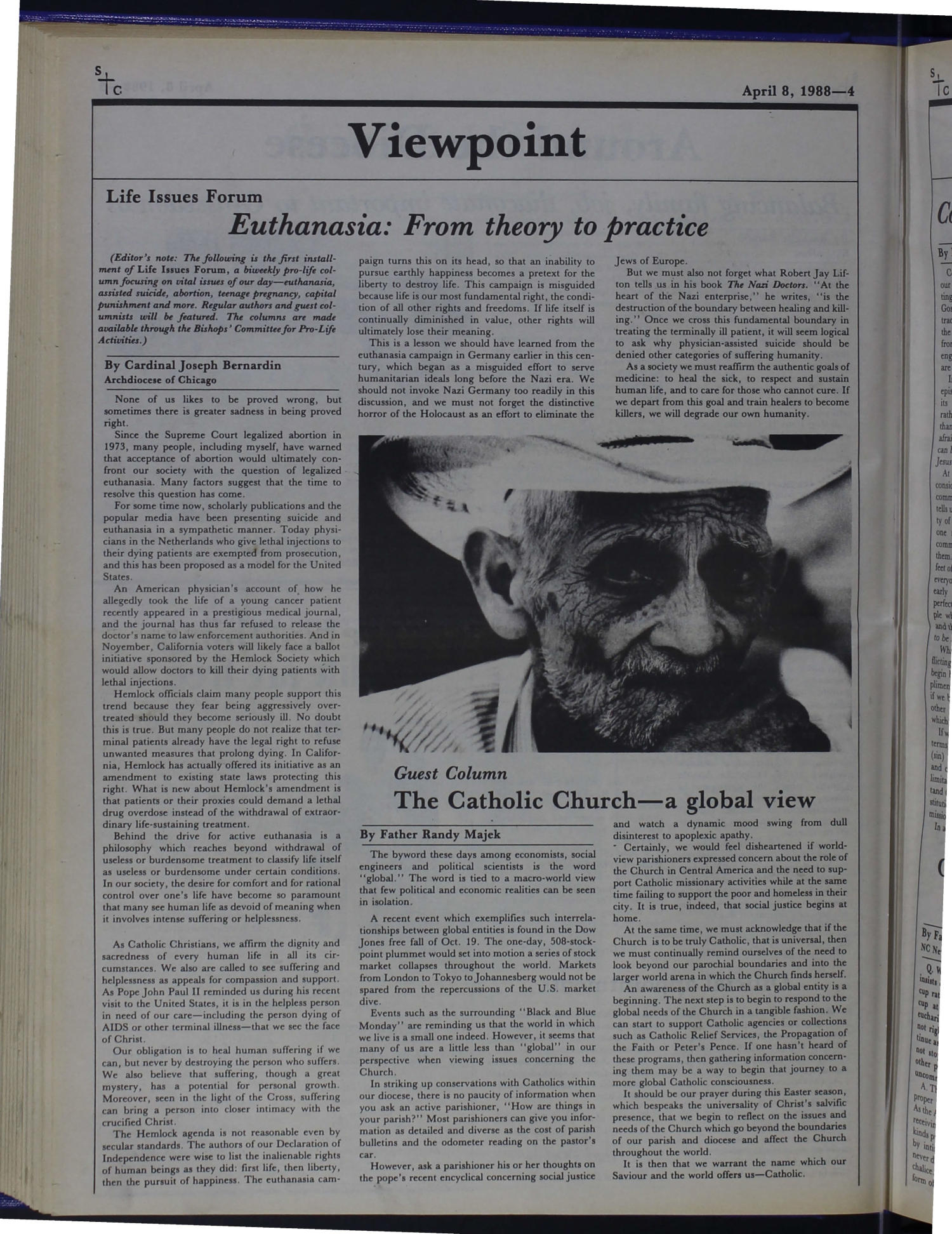 South Texas Catholic (Corpus Christi, Tex.), Vol. 31, No. 14, Ed. 1 Friday, April 8, 1988
                                                
                                                    [Sequence #]: 4 of 16
                                                