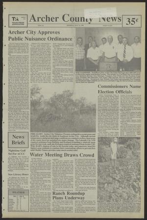 Primary view of object titled 'Archer County News (Archer City, Tex.), No. 28, Ed. 1 Thursday, July 12, 1990'.