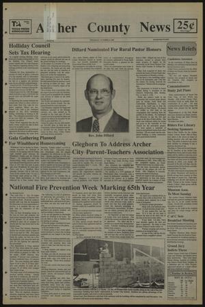 Primary view of object titled 'Archer County News (Archer City, Tex.), No. 41, Ed. 1 Thursday, October 8, 1987'.