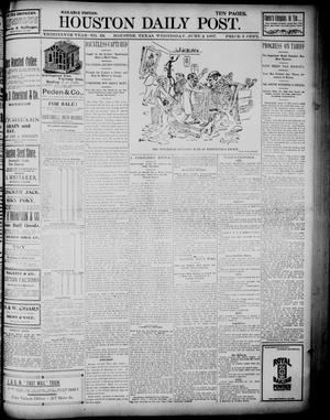 Primary view of object titled 'The Houston Daily Post (Houston, Tex.), Vol. Thirteenth Year, No. 59, Ed. 1, Wednesday, June 2, 1897'.