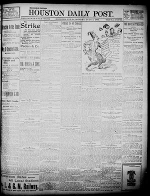 Primary view of object titled 'The Houston Daily Post (Houston, Tex.), Vol. Thirteenth Year, No. 92, Ed. 1, Monday, July 5, 1897'.