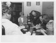 Photograph: [Barbara Jordan, Nancy Earl, and Two Unidenified Persons Play a Card …