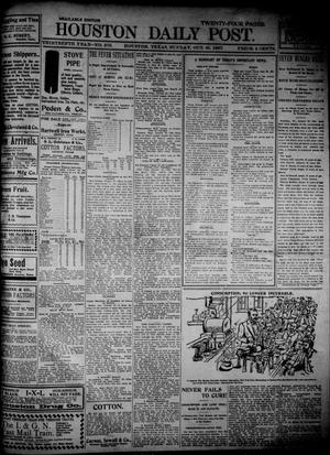 Primary view of object titled 'The Houston Daily Post (Houston, Tex.), Vol. THIRTEENTH YEAR, No. 210, Ed. 1, Sunday, October 31, 1897'.