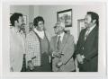 Primary view of [John England Jr., Barbara Jordan, Dr. A. G. Gaston, and Chris McNair Meeting in an Office]