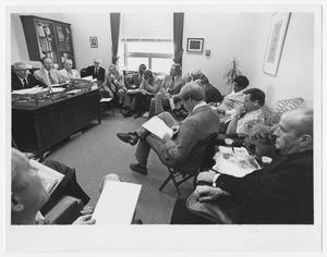 Primary view of [Members of the House Judiciary Committee Meet in an Office]