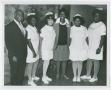 Primary view of [Barbara Jordan with Staff of Houston Veterans Administration Hospital]