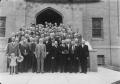 Photograph: [Large Group Photo in Front of Building]