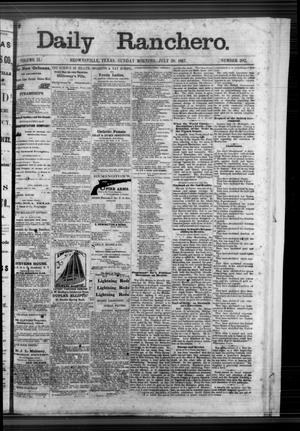 Primary view of object titled 'Daily Ranchero. (Brownsville, Tex.), Vol. 2, No. 282, Ed. 1 Sunday, July 28, 1867'.