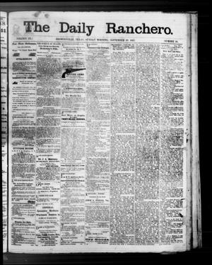 Primary view of The Daily Ranchero. (Brownsville, Tex.), Vol. 3, No. 20, Ed. 1 Sunday, September 29, 1867