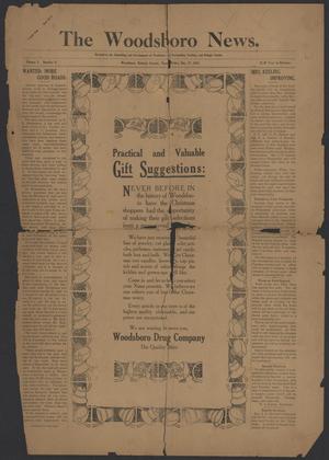 Primary view of object titled 'The Woodsboro News. (Woodsboro, Tex.), Vol. 3, No. 8, Ed. 1 Friday, December 17, 1915'.