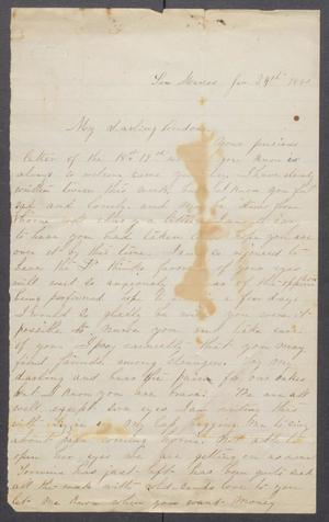 Primary view of object titled '[Letter to Orceneth Asbury Fisher from Mary Fisher]'.