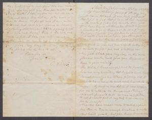 Primary view of object titled '[Letter to Asbury, from O. Fisher]'.
