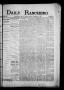 Newspaper: Daily Ranchero. (Brownsville, Tex.), Vol. 2, No. 72, Ed. 1 Sunday, No…