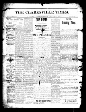 Primary view of object titled 'The Clarksville Times. (Clarksville, Tex.), Vol. 26, No. 2, Ed. 1 Friday, January 14, 1898'.