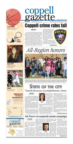 Coppell Gazette (Coppell, Tex.), Vol. 30, No. 28, Ed. 1 Wednesday, February 1, 2012