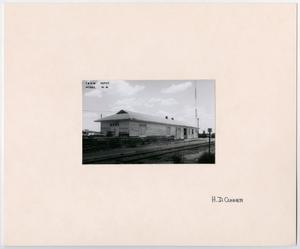 Primary view of object titled '[Train Station in Hobbs, New Mexico]'.
