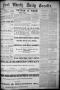 Primary view of Fort Worth Daily Gazette. (Fort Worth, Tex.), Vol. 8, No. 84, Ed. 1, Thursday, March 27, 1884