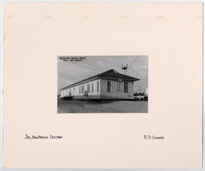 Primary view of object titled '[Train Station in Jal, New Mexico]'.