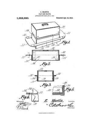 Primary view of object titled 'Flat Iron Heater'.