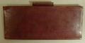 Physical Object: [Burgundy leather check book cover]