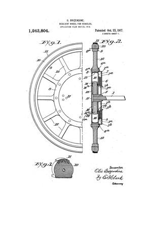 Primary view of object titled 'Resilient Wheel for Vehicles.'.