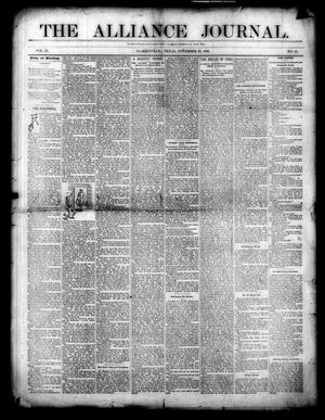 Primary view of object titled 'The Alliance Journal. (Clarksville, Tex.), Vol. 2, No. 49, Ed. 1 Wednesday, November 20, 1889'.
