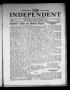 Newspaper: The Independent (Fort Worth, Tex.), Vol. 1, No. 6, Ed. 1 Saturday, Oc…