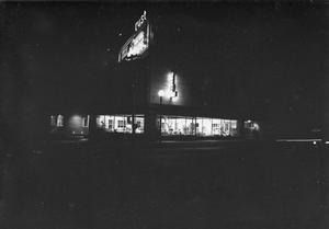 Primary view of object titled '[Exterior View of the Austin Tropic Shop]'.